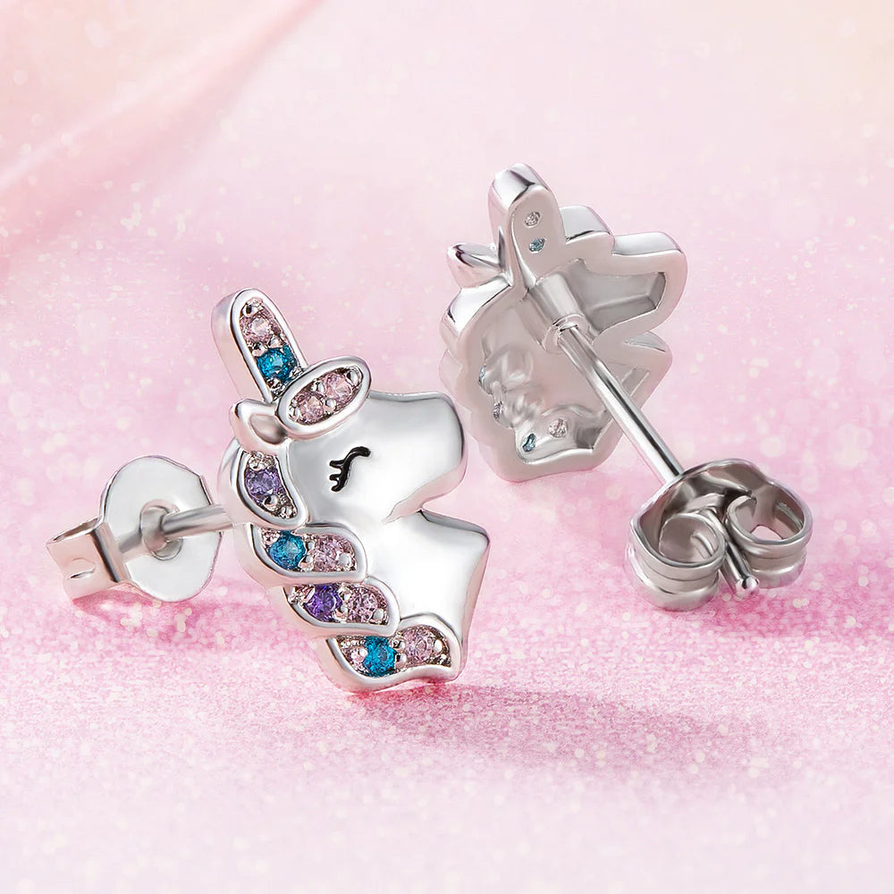 Personalized Fantasy Unicorn Earrings Gift for Girls