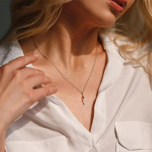 Personalised Peas in a Pod Family Necklace with 2-4 Birthstones Birthday Mother's Day Gift for Women