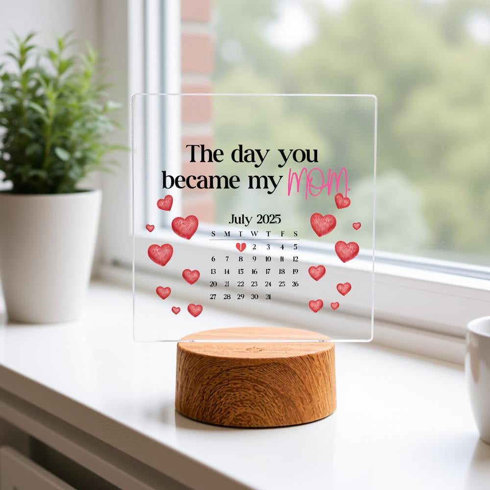 Personalized LED Acrylic Photo Plaque – Full Color UV Print - Detail View