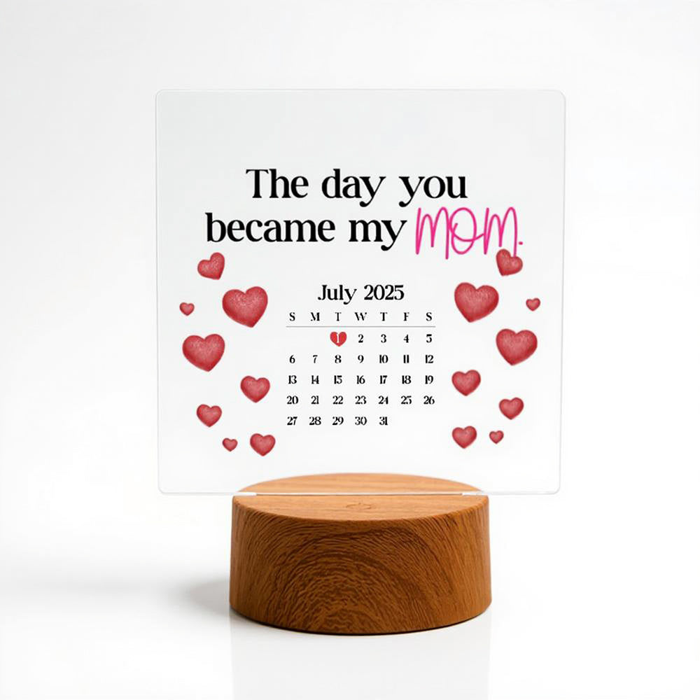Personalized LED Acrylic Photo Plaque – Full Color UV Print - Main View