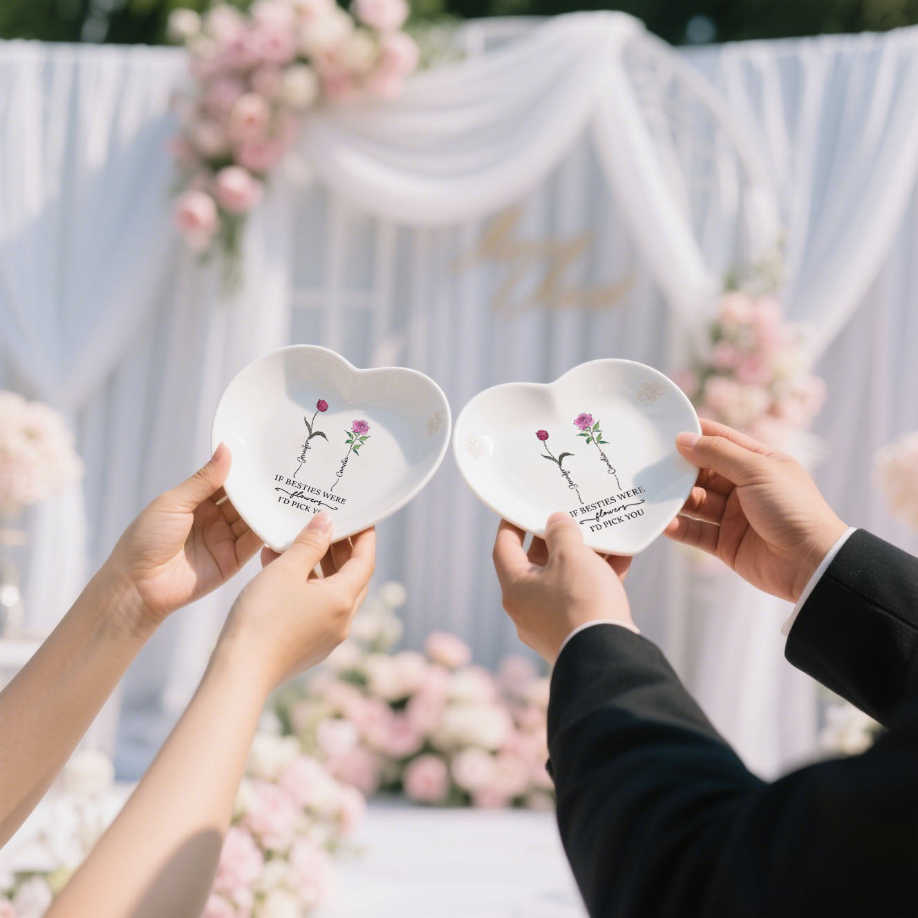 Friendship Jewelry Dish – Personalized “If Friends Were Flowers I’d Pick You”
