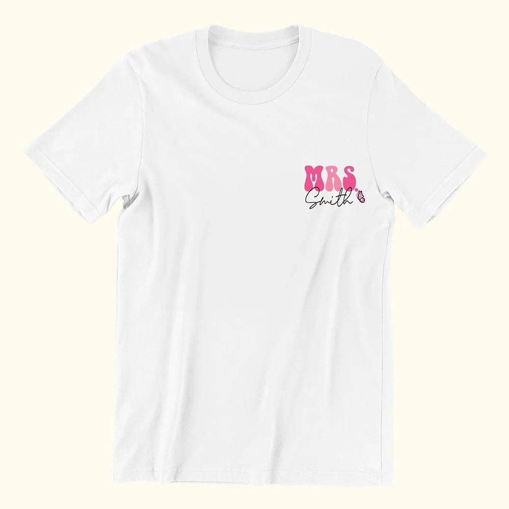 Personalised In My Teacher Era T-shirt or Sweatshirt with Name Trendy Back to School Appreciation Gift for Teachers