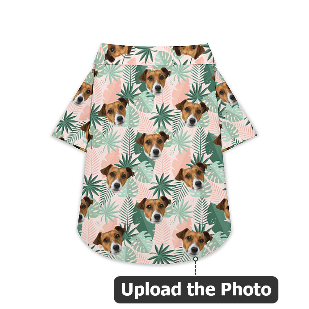 Personalized Hawaiian Beach Style Breathable Summer Dog Cat Shirt with Photo Birthday Gift for Pet Lovers