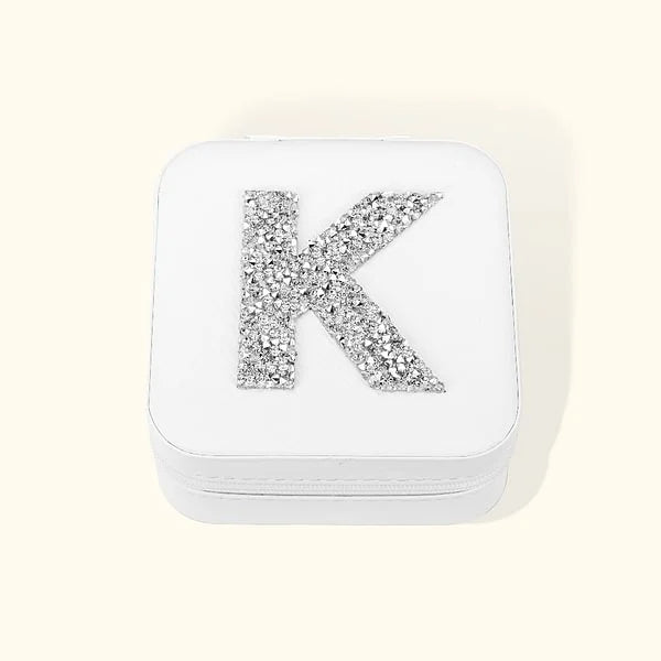 Custom Sparkle Initial Jewelry Box | Birthday, Christmas, Bridesmaid Gift
