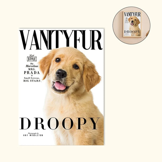 Personalized Pet Portrait Magazine Cover – Indoor Decoration Birthday, Christmas, or Thanksgiving Gift for Pet Lovers